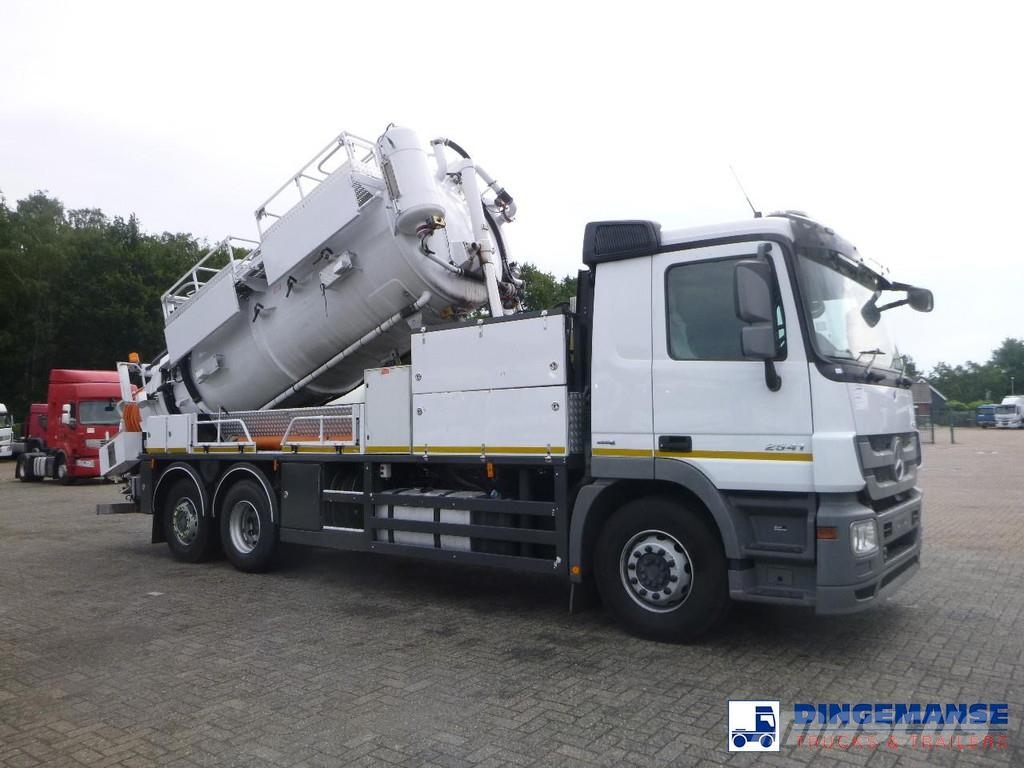 Mercedes-Benz Actros 2541 6x2 RHD E5 Huwer vacuum tank / hydrocu 組合/真空油槽車