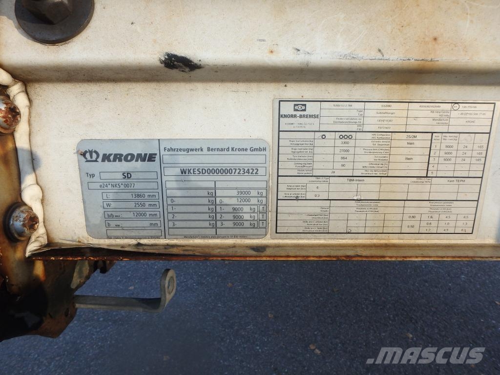 Krone Trailer Curtainsider Lifting + Sliding Roof Mega Semirremolques de caja de lona
