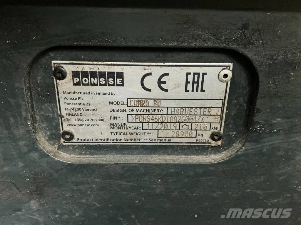 Ponsse COBRA 8W Cosechadoras