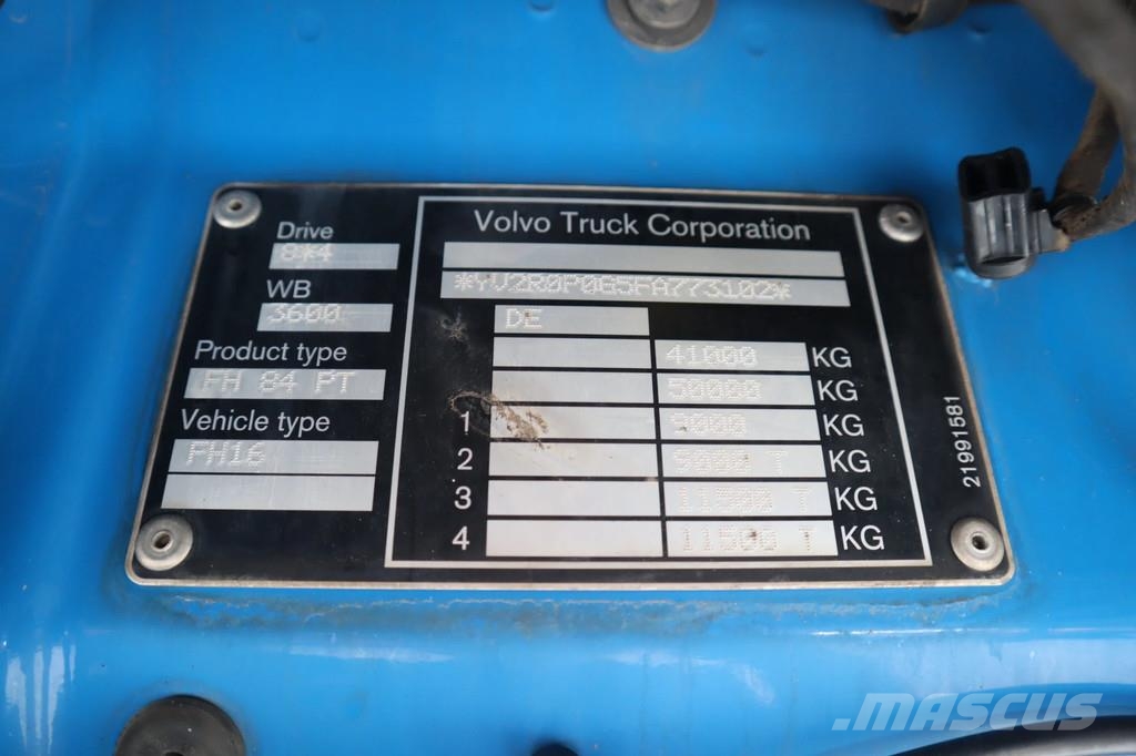Volvo FH 16.750 | 8X4 | 150 TON | RETARDER | STEERING AX Sattelzugmaschinen