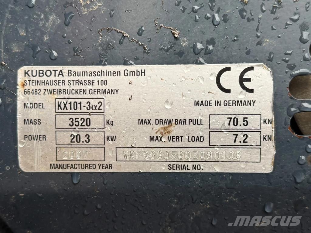 Kubota KX101-3 Mini excavadoras < 7t