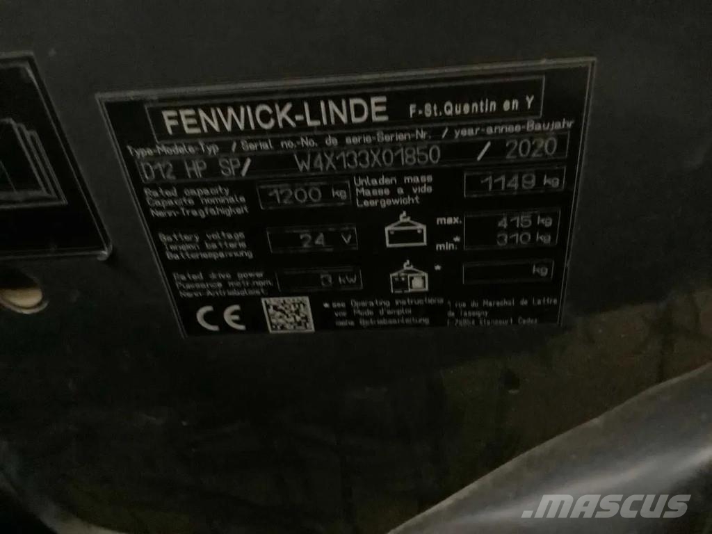 Linde D12 HP SP Pedestrian stacker