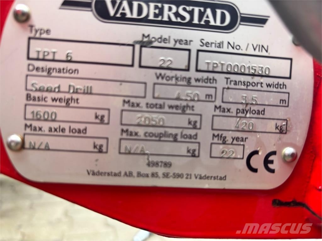 Väderstad TPT 6 مثاقيب