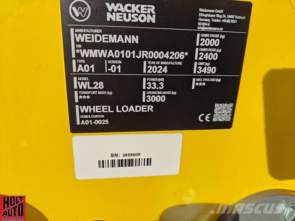 Wacker Neuson WL 28 لوادر بعجل
