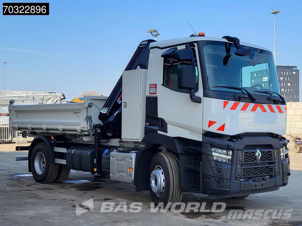 Renault C 430 4X2 NEW! HIAB X-Hiduo 138 Crane 6m3 Dautel 3 Kipper