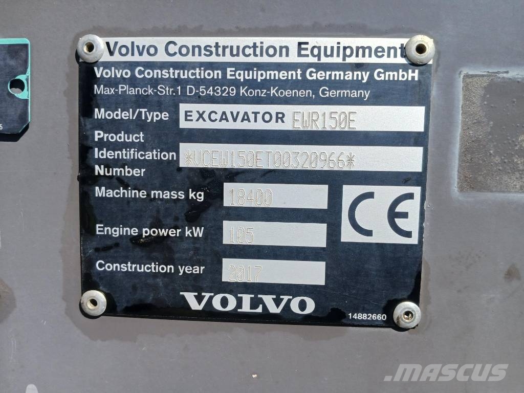 Volvo EWR 150 E, Hjulgrävare + Leica 3D Hjulgrävare