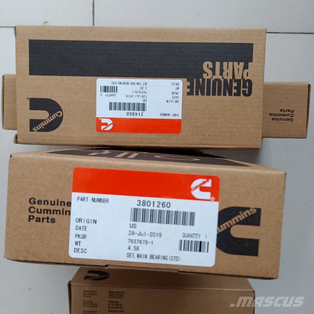 Cummins NTA855 main bearing Main Bearing 3801260, 3801261 Motorer