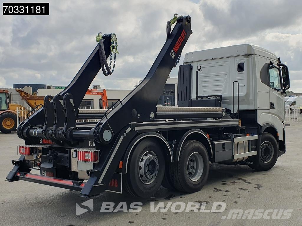 Iveco X-Way 530 6X2 NEW! Hiab FTR18 skiploader Automatic Portaalsysteem vrachtwagens