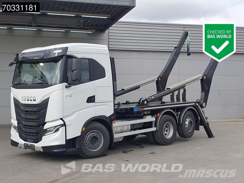 Iveco X-Way 530 6X2 NEW! Hiab FTR18 skiploader Automatic Savivarčiai