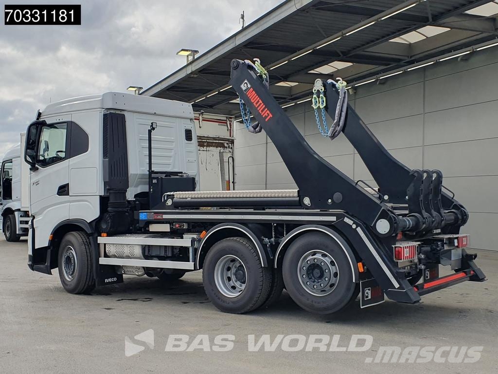 Iveco X-Way 530 6X2 NEW! Hiab FTR18 skiploader Automatic Savivarčiai