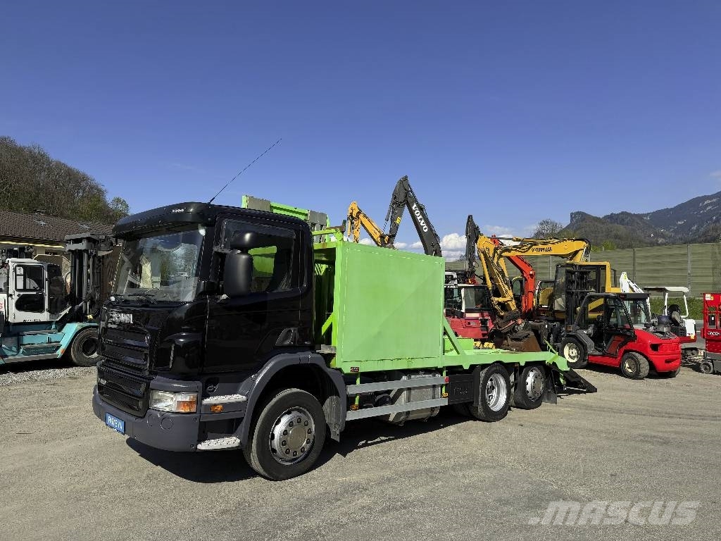 Scania P420LB Maschienentrasport 6x2 Lift+Lenkachse Eu5 Járműszállítók