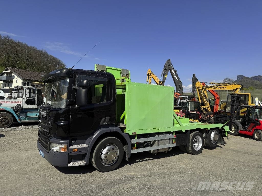Scania P420LB Maschienentrasport 6x2 Lift+Lenkachse Eu5 Járműszállítók