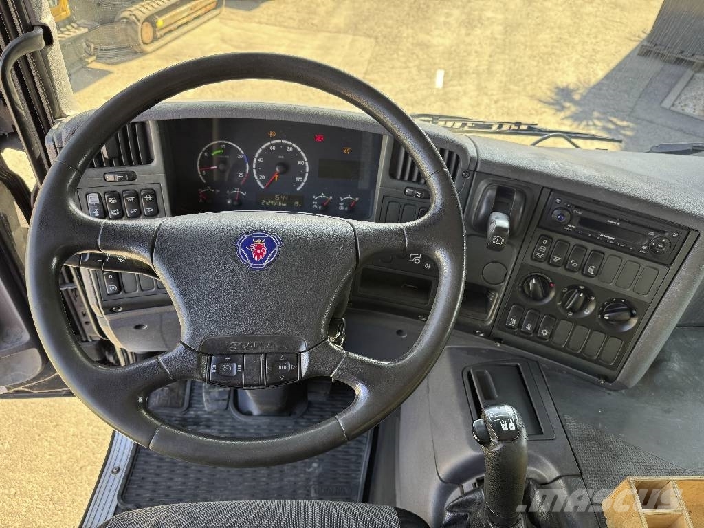 Scania P420LB Maschienentrasport 6x2 Lift+Lenkachse Eu5 Járműszállítók