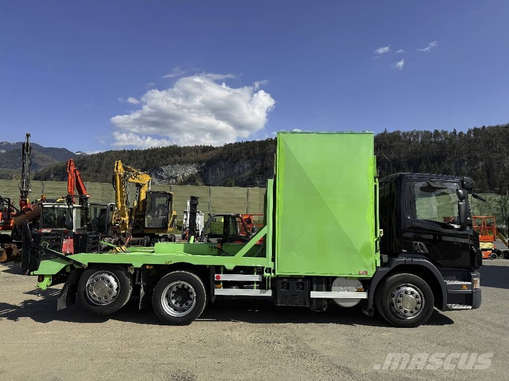 Scania P420LB Maschienentrasport 6x2 Lift+Lenkachse Eu5 Járműszállítók