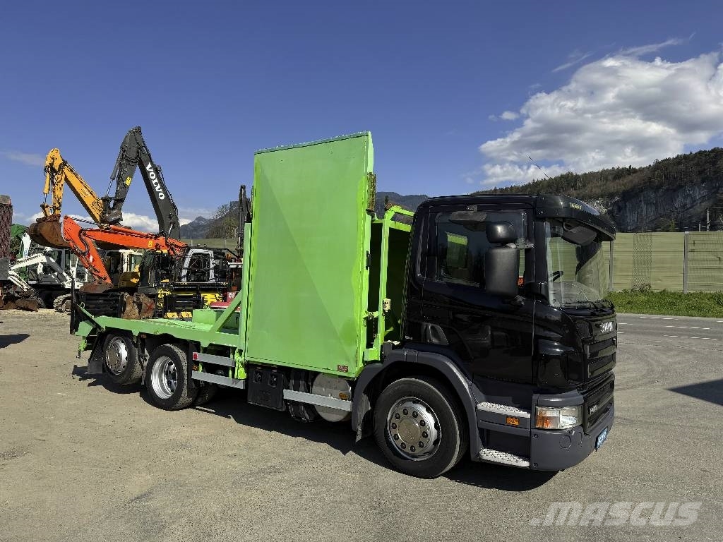 Scania P420LB Maschienentrasport 6x2 Lift+Lenkachse Eu5 Járműszállítók