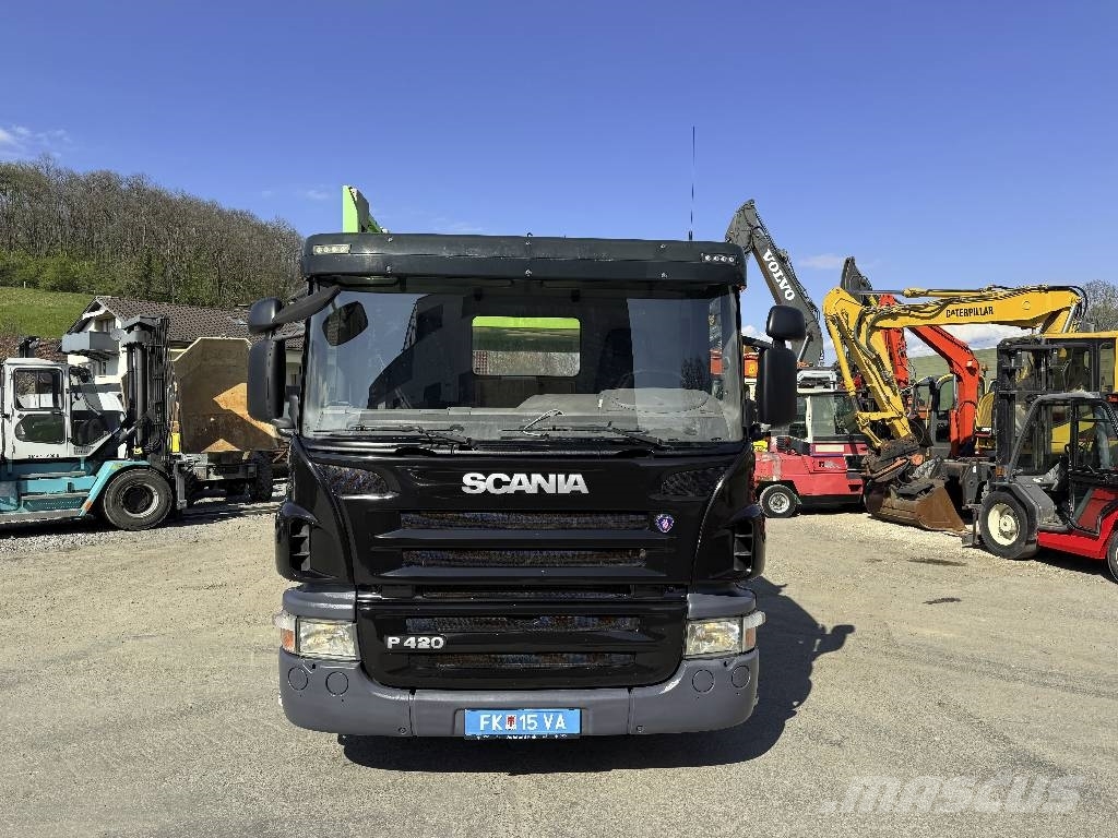 Scania P420LB Maschienentrasport 6x2 Lift+Lenkachse Eu5 Járműszállítók