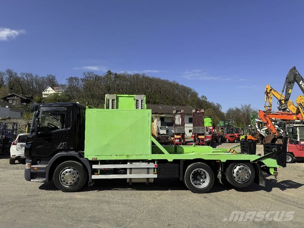 Scania P420LB Maschienentrasport 6x2 Lift+Lenkachse Eu5 Járműszállítók