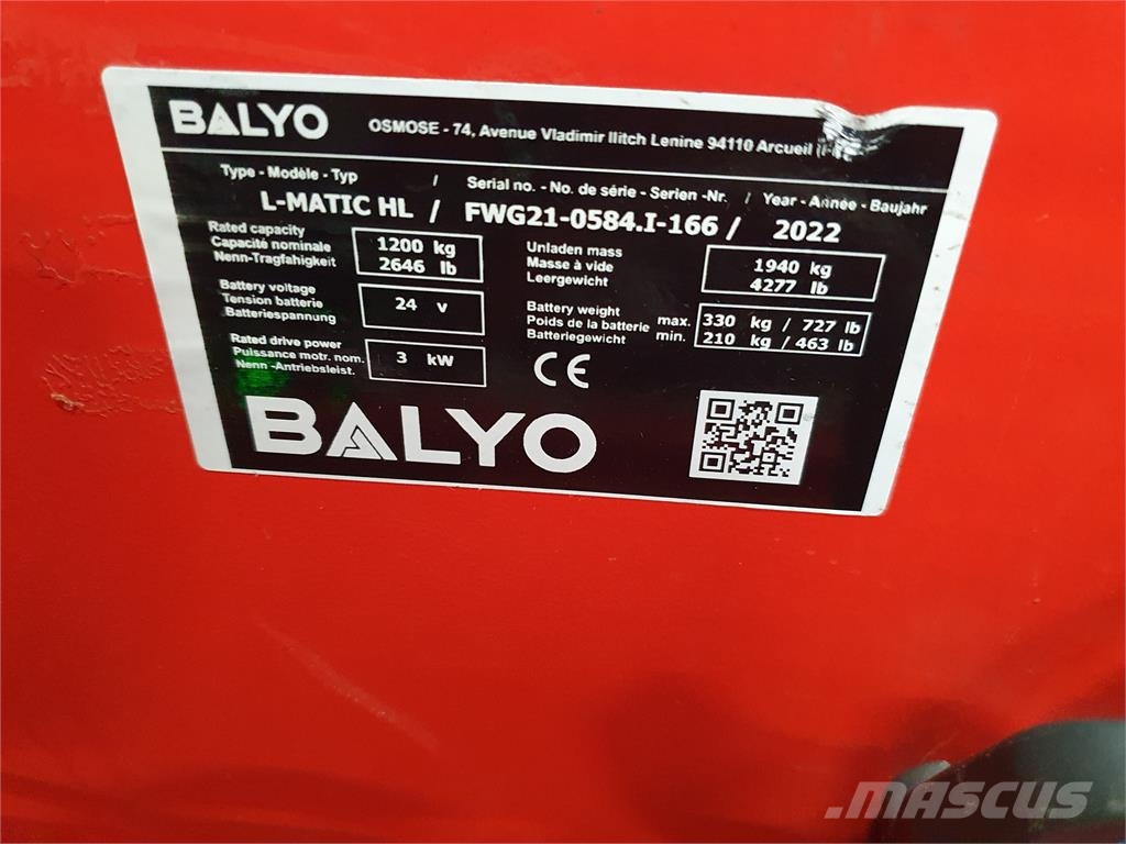 Linde L12AC L-Matic Elektromos gyalogkíséretű targoncák