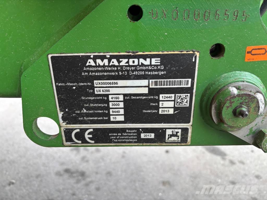 Amazone UX 6200 Super الرشاشات