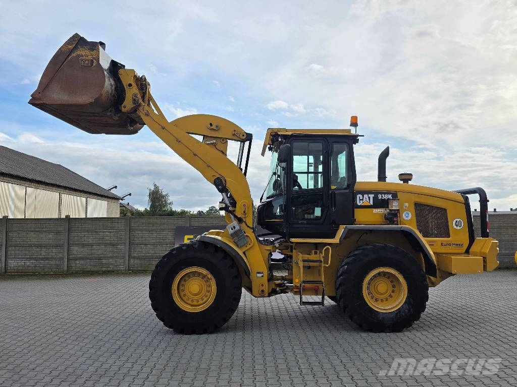 CAT 938 K, 2013 ROK, ŁYŻKA + WIDŁY Cargadoras sobre ruedas