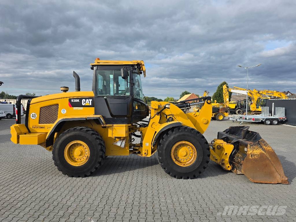 CAT 938 K, 2013 ROK, ŁYŻKA + WIDŁY Cargadoras sobre ruedas