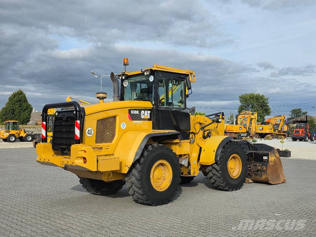 CAT 938 K, 2013 ROK, ŁYŻKA + WIDŁY Cargadoras sobre ruedas