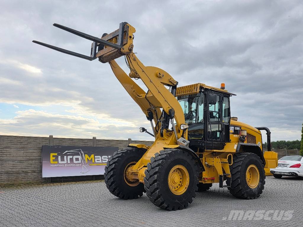 CAT 938 K, 2013 ROK, ŁYŻKA + WIDŁY Cargadoras sobre ruedas