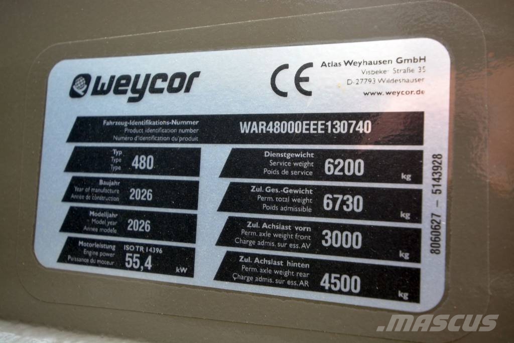 Weycor (Atlas) AR 480 لوادر بعجل
