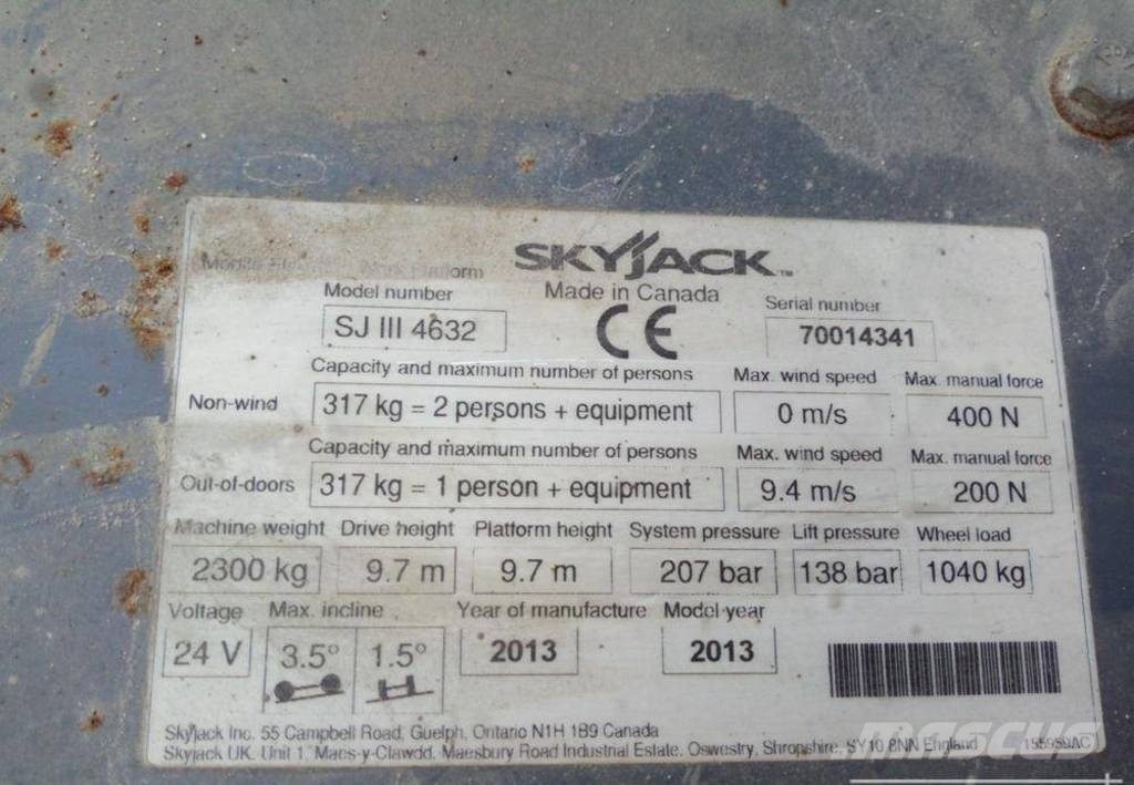 SkyJack SJ III 4632 - 11,58M! ollós emelő Ollós emelők