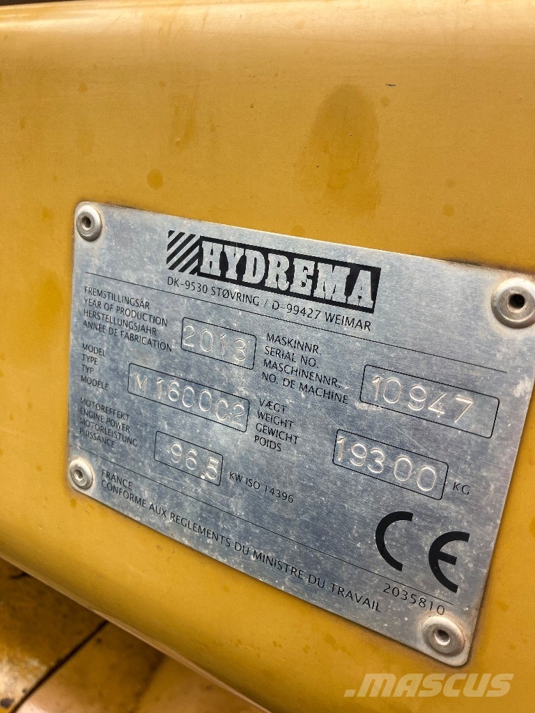 Hydrema M 1600 C2 Rail 轮式挖掘机