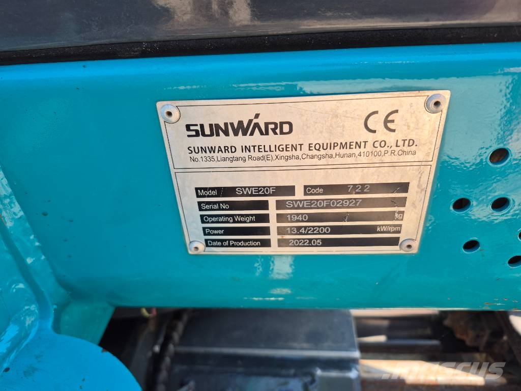 Sunward SWE 20 F Minigraafmachines < 7t