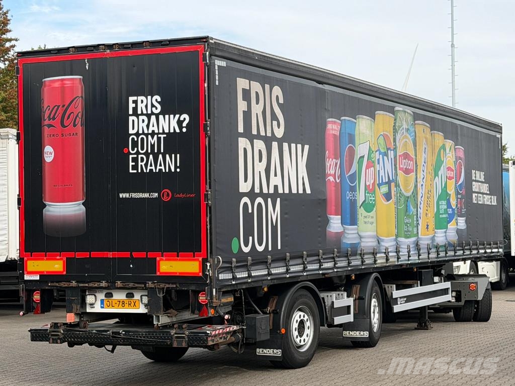 Renders X Steering / Schuifzeil / Ov-Laadklep / Apk! Curtainsider semi-trailers
