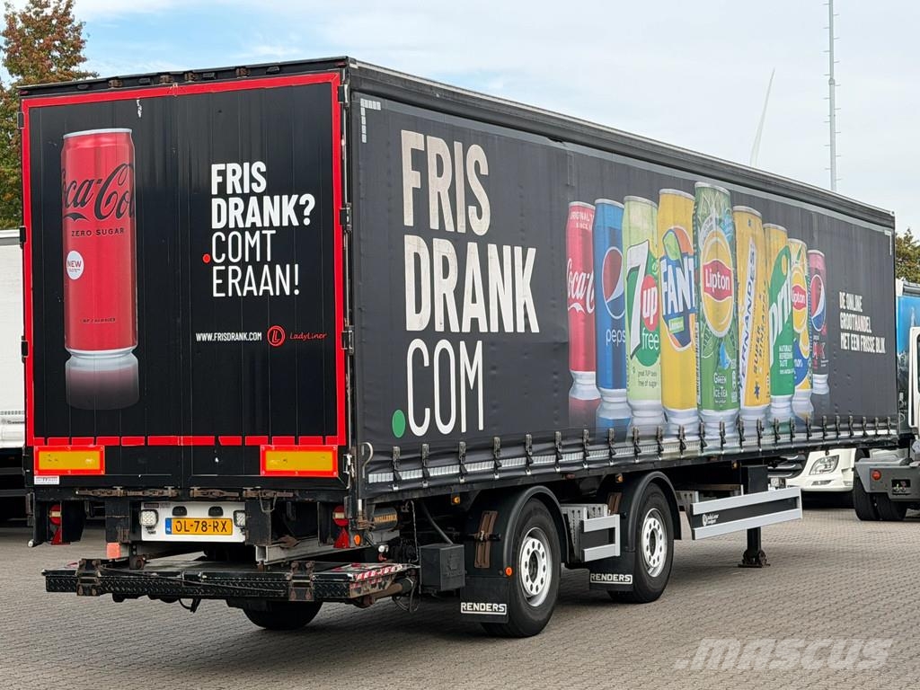 Renders X Steering / Schuifzeil / Ov-Laadklep / Apk! Curtainsider semi-trailers