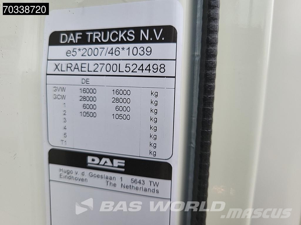 DAF LF 290 4X2 16t Automatic Euro 6 AC Tailgate Bakwagens met gesloten opbouw