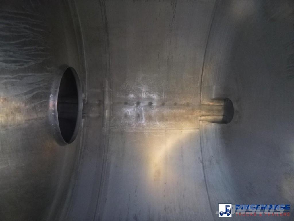 LAG Chemical tank inox 45 m3 / 1 comp 油罐半挂车
