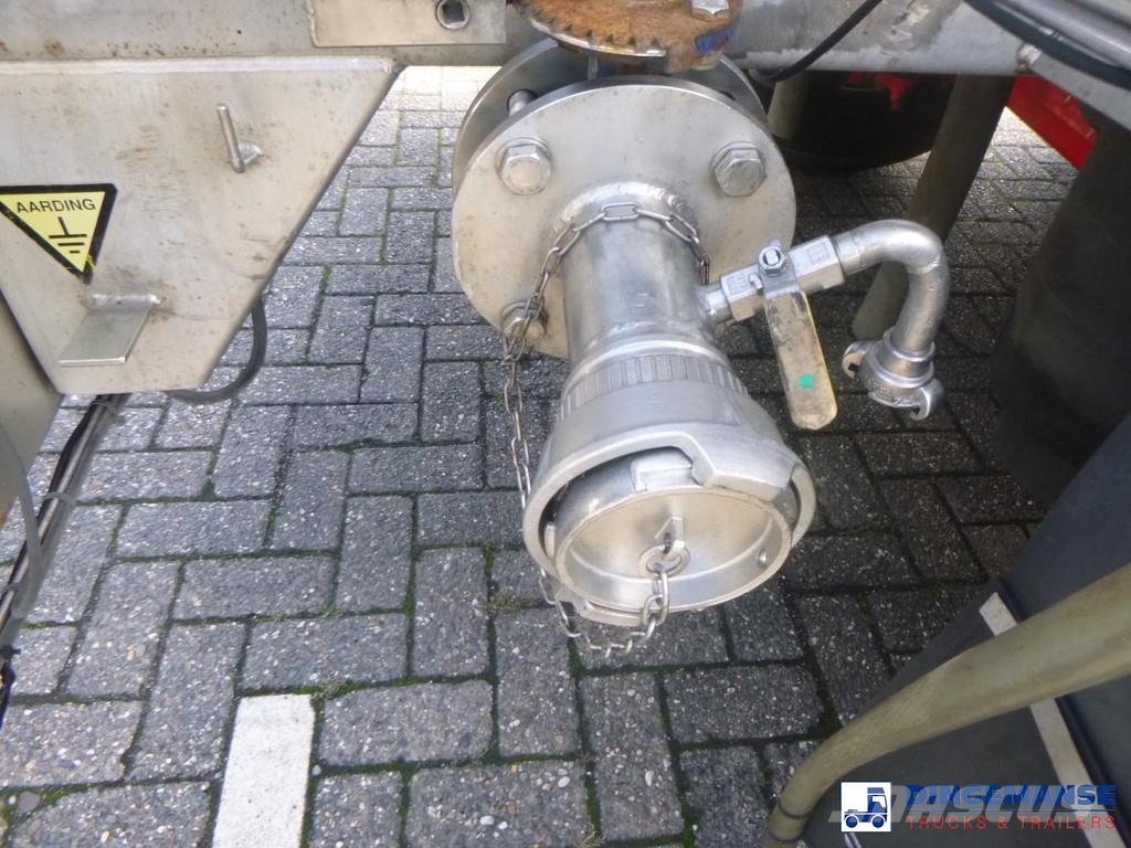 LAG Chemical tank inox 45 m3 / 1 comp 油罐半挂车
