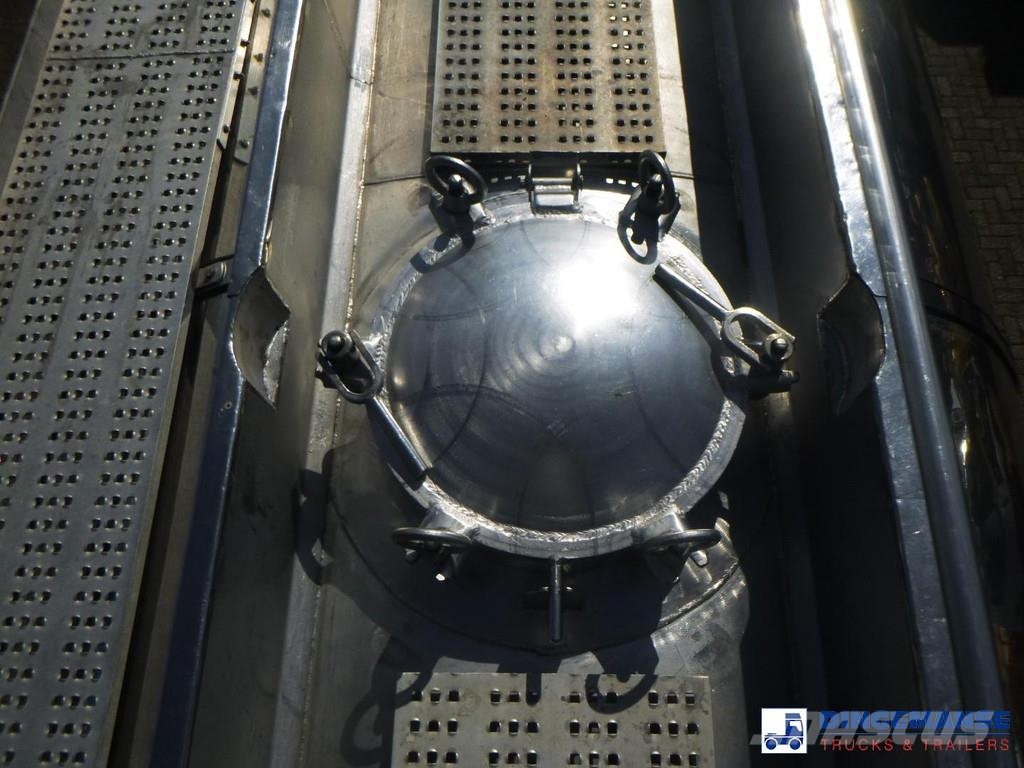 LAG Chemical tank inox 45 m3 / 1 comp 油罐半挂车