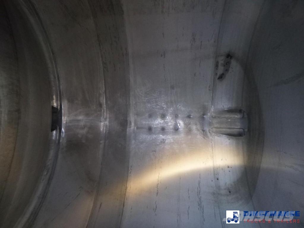 LAG Chemical tank inox 45 m3 / 1 comp 油罐半挂车