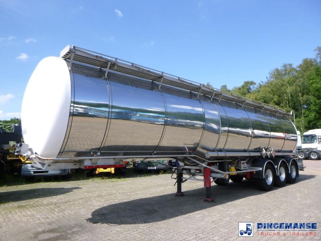 LAG Chemical tank inox 45 m3 / 1 comp 油罐半挂车