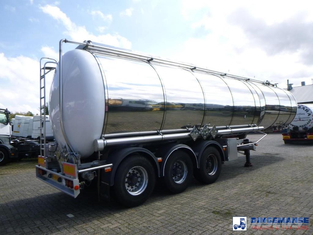 LAG Chemical tank inox 45 m3 / 1 comp 油罐半挂车