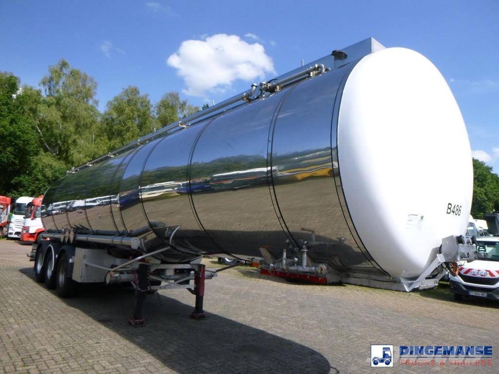 LAG Chemical tank inox 45 m3 / 1 comp 油罐半挂车