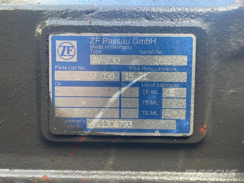 Volvo L30B-Z/X-411306793-ZF AV-230-Axle/Achse/As Assen