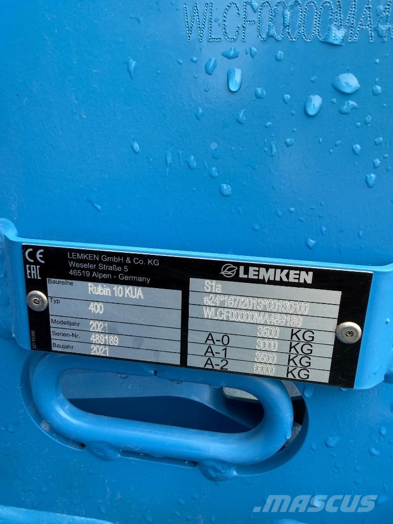 Lemken rubin 10 Tanierové brány