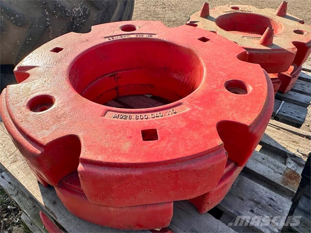 Fendt Radgewichte 6 x 295 kg Otros accesorios para tractores