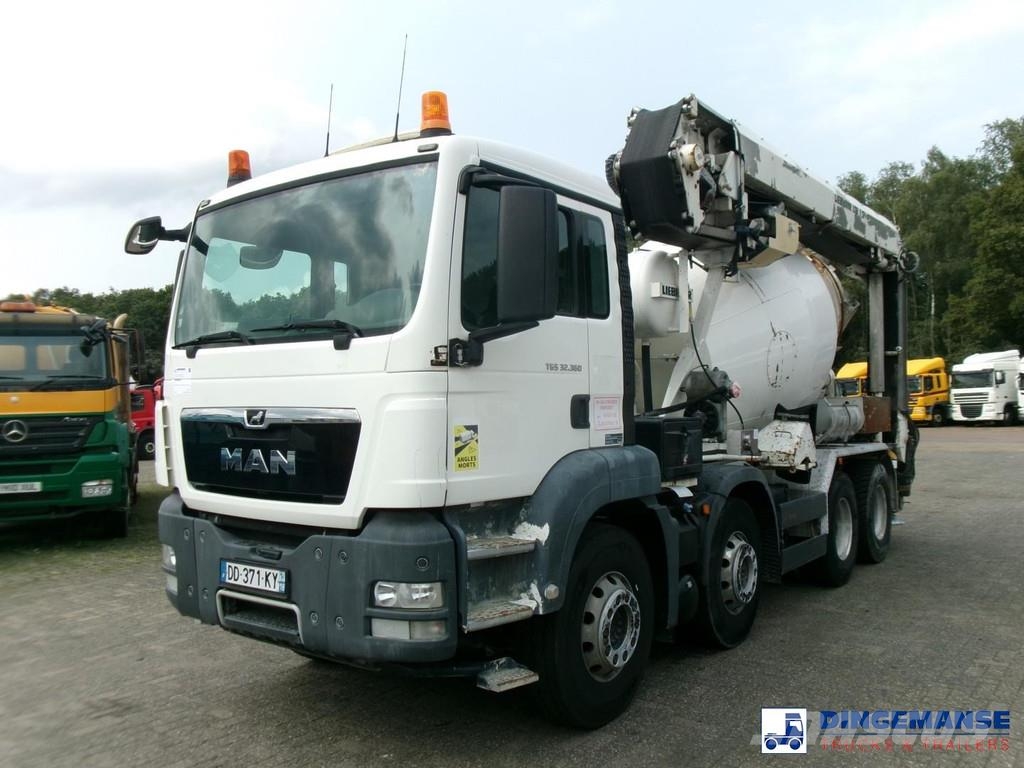 MAN TGS 32.360 8X4 Euro 6 Liebherr concrete mixer 8 m3 Camiones hormigonera
