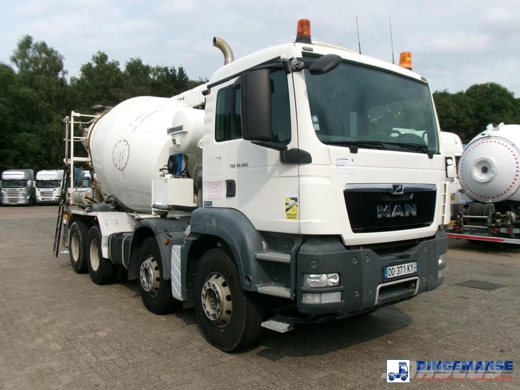 MAN TGS 32.360 8X4 Euro 6 Liebherr concrete mixer 8 m3 Camiones hormigonera