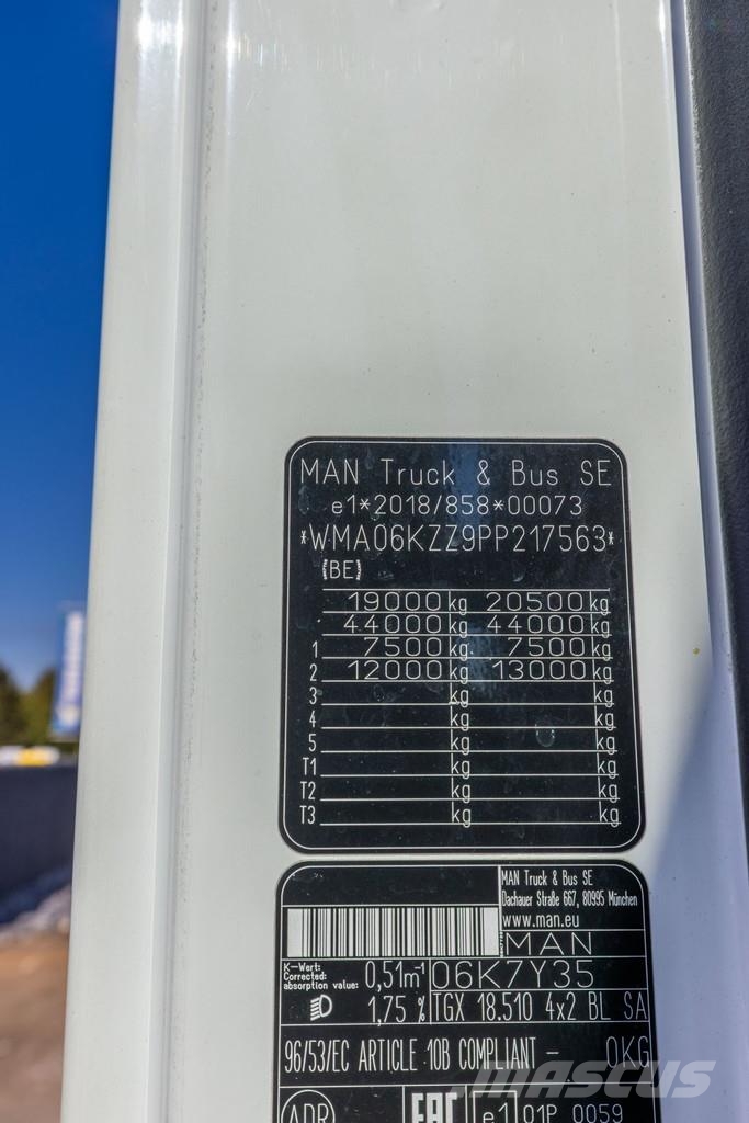 MAN TGX 18.510 BLS+INTARDER+PTO Sattelzugmaschinen