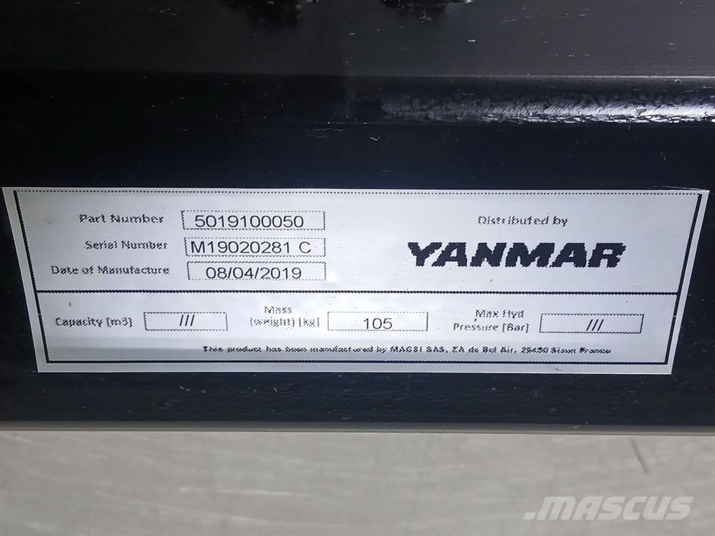 Yanmar 5019100050-Quick coupler/Schnellwechsler Snelkoppelingen