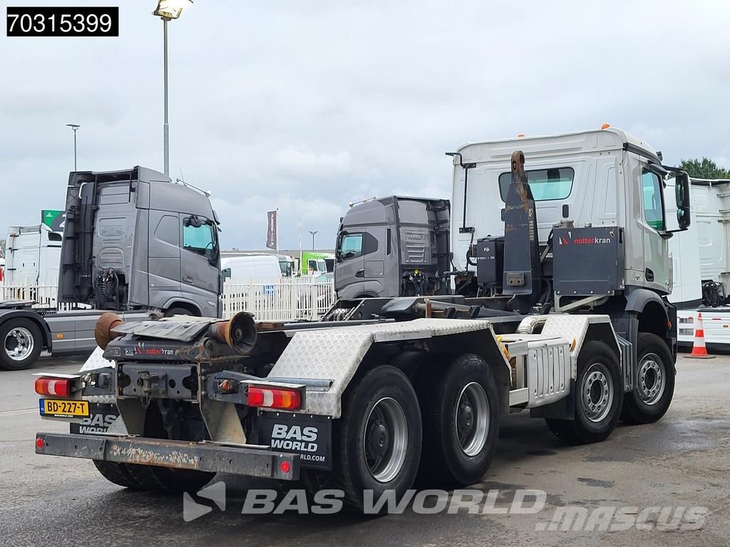 Mercedes-Benz Arocs 3248 8X4 HIAB XR26Z59S containersystem Big-A Hook lift trucks