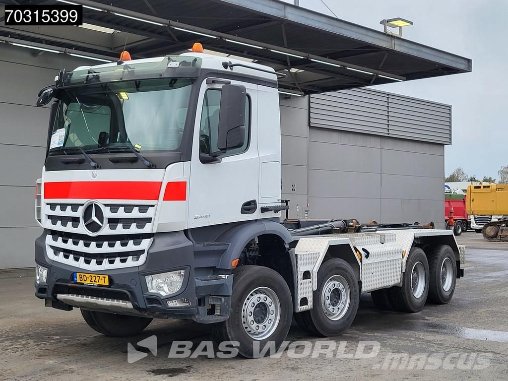 Mercedes-Benz Arocs 3248 8X4 HIAB XR26Z59S containersystem Big-A Hook lift trucks